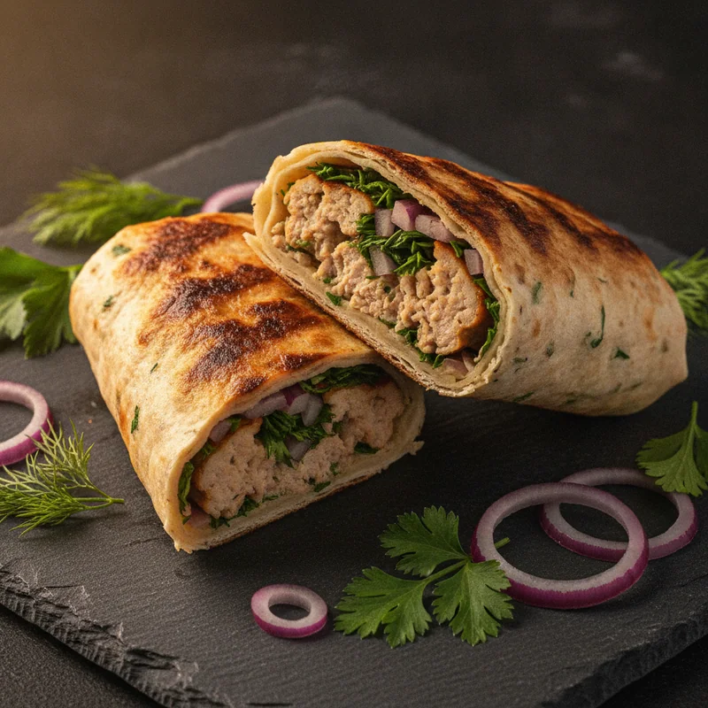 Люля-кебаб из курицы в лаваше — мангал, Армянская кухня